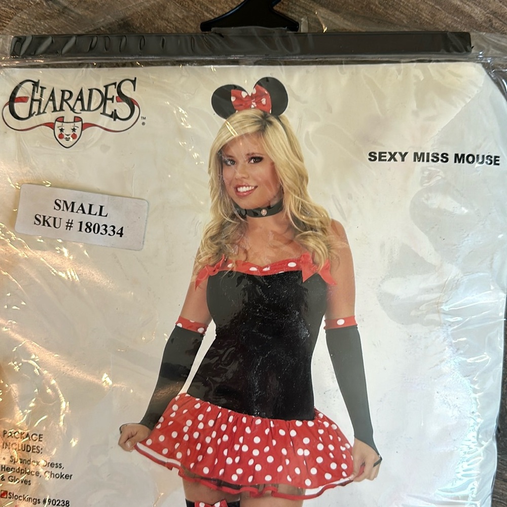 New Sexy Miss Mouse Halloween Costume Size Small